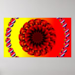 Two Color Flower Poster