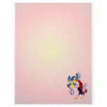 Two Colorful Fighting Roosters letterhead