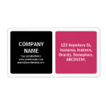 Two Colors - Black and Regal Red Shipping Label