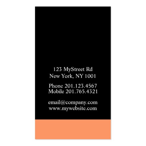 Two colors monogram business card templates (back side)