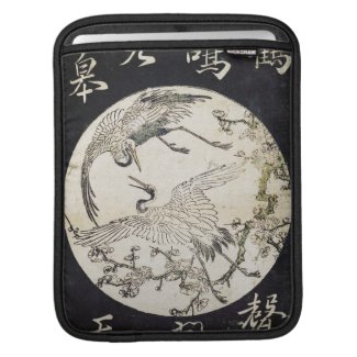 Two cranes and plum branch Katsukawa SHunsho Sleeves For iPads