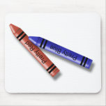 Two Crayons Mouse Pad