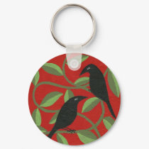 two crows keychains