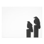 Two crows on posts custom invite
