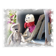 Two curios mice post cards