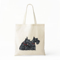Two Curious Scottish Terriers Tote Bag