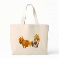Two Cute Cartoon Ponies custom Bag by Lioness_Graphics Two Cute Cartoon Ponies custom Bag