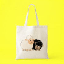 Two Cute Cartoon Sheep Bag