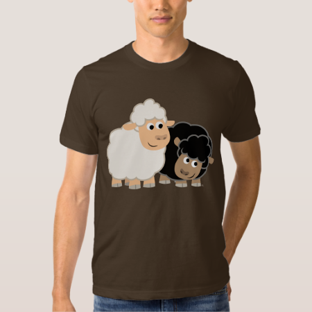 Two Cute Cartoon Sheep T-Shirt