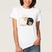 Two Cute Cartoon Sheep Women T-Shirt