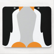 Two Cute Emperor Penguins On A Mousepad