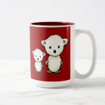 Two Cute Little Polar Bears Mugs