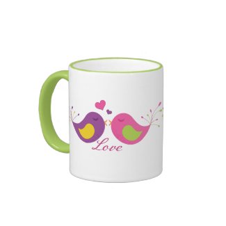 Two Cute Lovebirds Coffee Mug