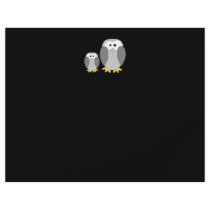 Two Cute Penguins. Cartoon. Flyer Design