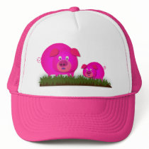 Two cute piglets hats