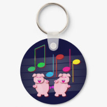Two cute piglets keychains by adellaandmella Two cute piglets keychains