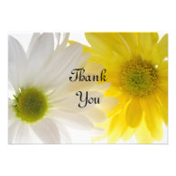 Two Daisies Thank You Notes - Flat Personalized Announcements