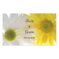 Two Daisies Wedding Envelope Seals Rectangle Stickers
