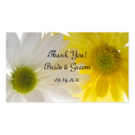 Two Daisies Wedding Favor Tags Business Card