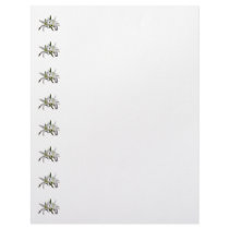 Two Delicate White Lilies Letterhead Design