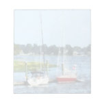 Two Docked Sailboats Norwalk, CT Memo Pad