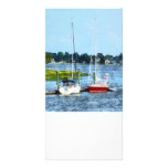Two Docked Sailboats Norwalk, CT Photo Card Template