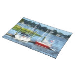 Two Docked Sailboats Norwalk, CT Placemat