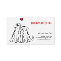 Two Dogs Pet Sitting Business Card
