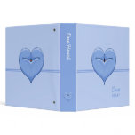 Two Doves One Heart blue Binder