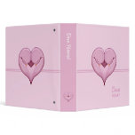 Two Doves One Heart pink Binder