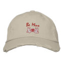 Two Doves with Heart Embroidered Hat - Customize embroidered hats by naturetees Two Doves with Heart Embroidered Hat - Customize embroidered hats