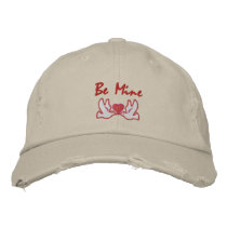 Two Doves with Heart Embroidered Hat - Customize embroidered hats