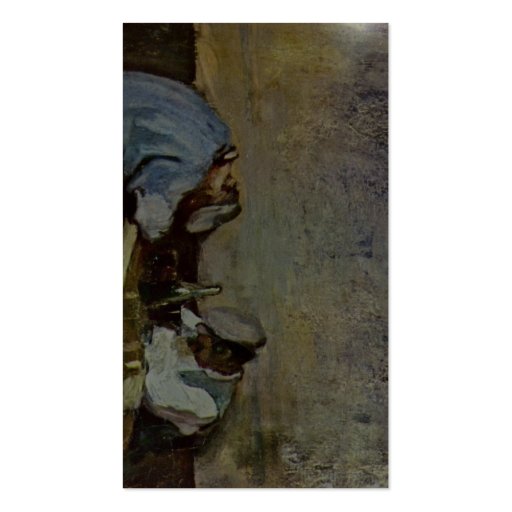 Two Drunks By Grigorescu Nicolae (Best Quality) Business Card Templates (back side)