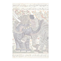 Two Elephants By Arabischer Maler Um 1295 Stationery Paper
