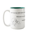 Two Ends With a Common Link mugs