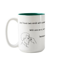 Two Ends With a Common Link mugs