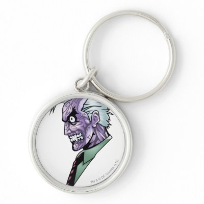 Two Face Profile keychains