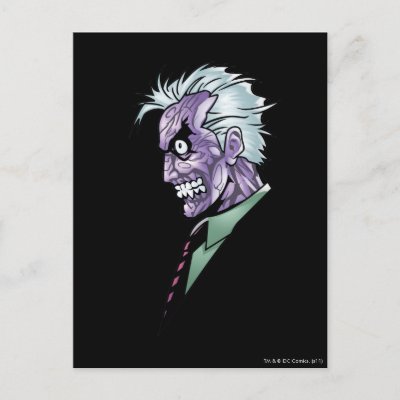 Two Face Profile postcards