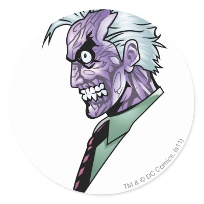Two Face Profile stickers