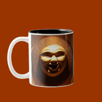 "Two Faces Of The Sun" Coffee Mug by Susan Bergstr mugs