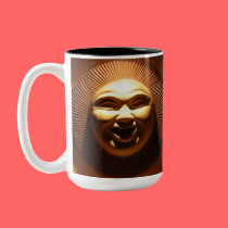 "Two Faces Of The Sun" Coffee Mug by Susan Bergstr