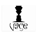 Two Faces or Vase Optical Illusion Postcards