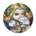 "Two Fae Ferrets" Magnet