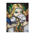 "Two Fae Ferrets" Postcard by strangeling "Two Fae Ferrets" Postcard