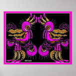TWO FEATHERED FRIENDS POSTER