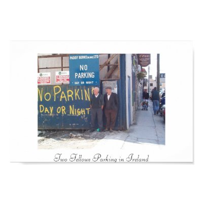 Two Fellows Parking in Ireland Print by Thatch