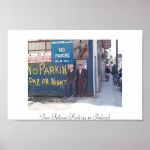 Two Fellows Parking in Ireland Print