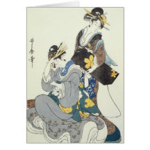 Two Female Figures Greeting Card