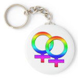 Two Female Signs Keychain