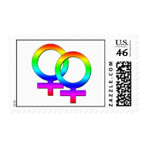 Two Female Signs Postage Stamp